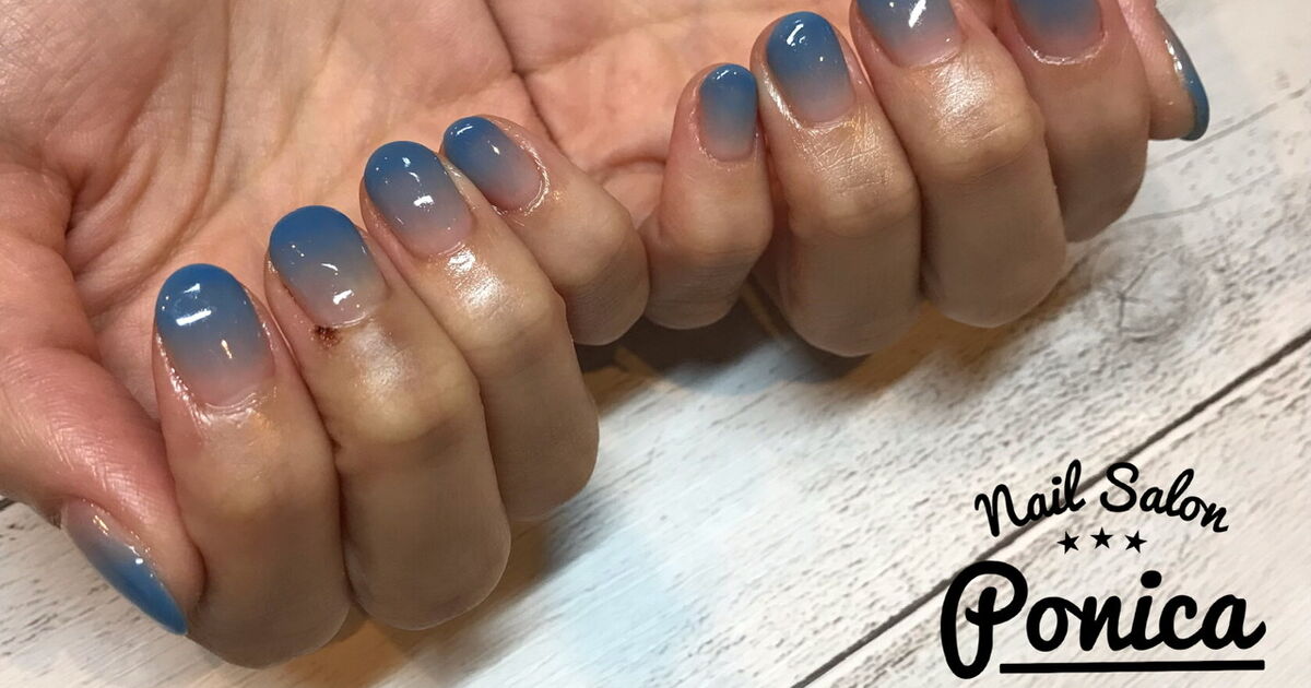 グラデーションネイルも【Nail Salon Ponica】佐世保で